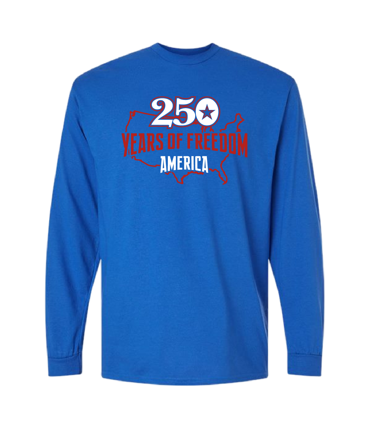 250 Years of Freedom America DryBlend Long Sleeve