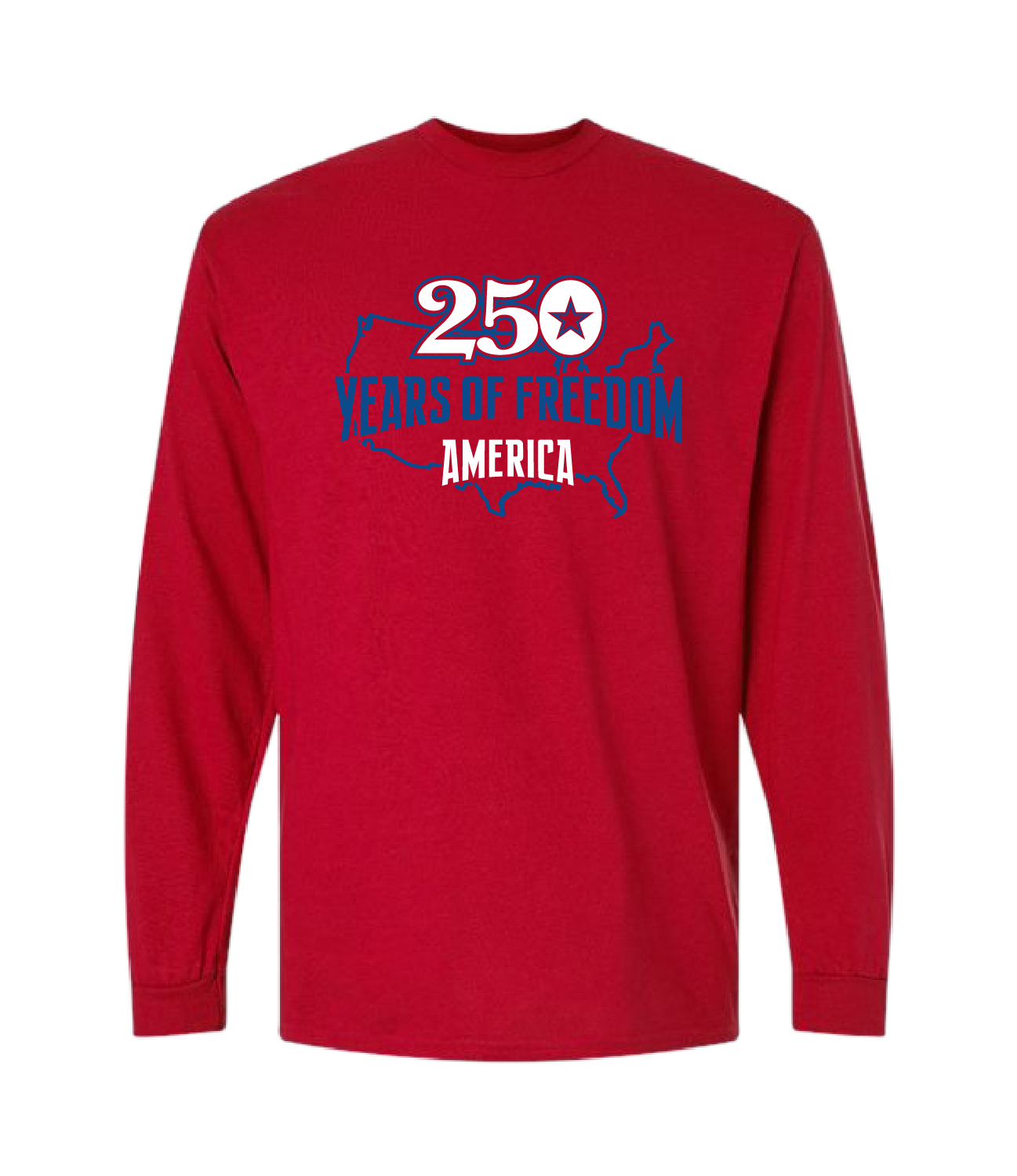 250 Years of Freedom America DryBlend Long Sleeve